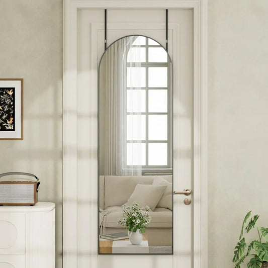 BEAUTYPEAK 50"x 16"Arched Full Length Mirror Wall Mounted Door Mirror