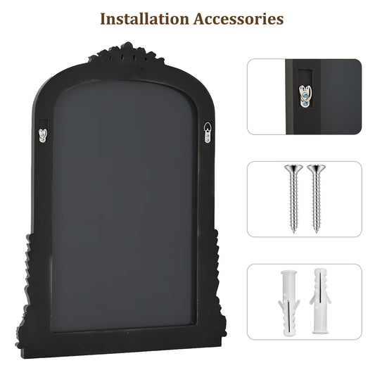 BEAUTYPEAK 40"x 28" Arched Vanity Mirror Decor Wall Mirror for Bathroom,Antique Bronze