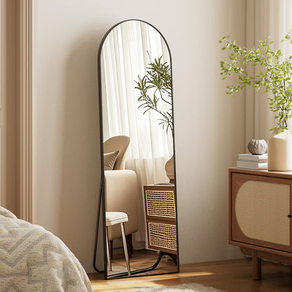 BEAUTYPEAK Arched  Aluminum Alloy Framed Full Length Mirror