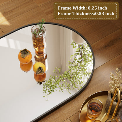 BEAUTYPEAK Arched  Aluminum Alloy Framed Full Length Mirror