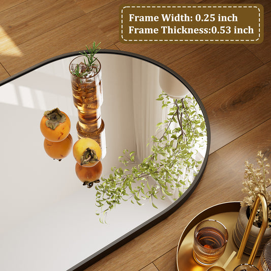 BEAUTYPEAK Arched  Aluminum Alloy Framed Full Length Mirror