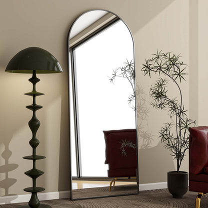 BEAUTYPEAK 65.1"x25" Arched Full Length Floor Mirror Full Body with Stand