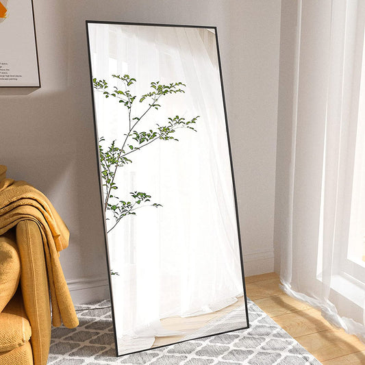 BEAUTYPEAK Wall Mirror Full Length Mirror 71"x31" Rectangle Floor Mirrors for Leaning or Hanging without Stand