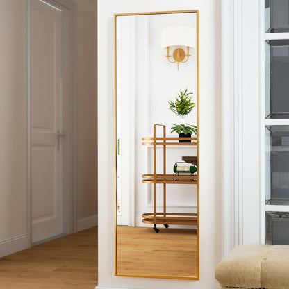 BEAUTYPEAK Full Length Rectangle Mirror Wall Mounted Mirror